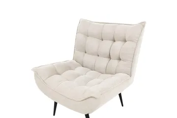 Lænestol Alvesta - Beige, sort - Møbler - Stole & lænestole - Lænestole