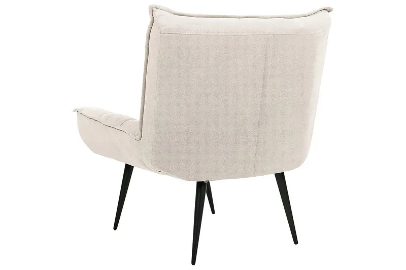 Lænestol Alvesta - Beige, sort - Møbler - Stole & lænestole - Lænestole