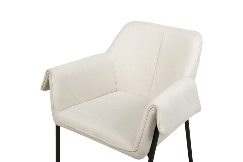 Lænestol Arla - Cremehvid, Sort - Møbler - Stole & lænestole - Lænestole