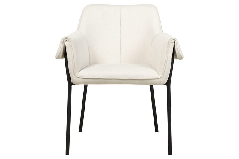 Lænestol Arla - Cremehvid, Sort - Møbler - Stole & lænestole - Lænestole