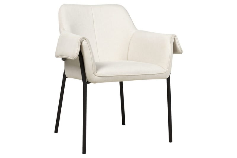 Lænestol Arla, Cremehvid, Sort