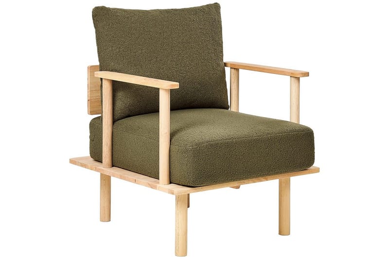 Lænestol Asker - Grønt, lyst træ - Møbler - Stole & lænestole - Lænestole