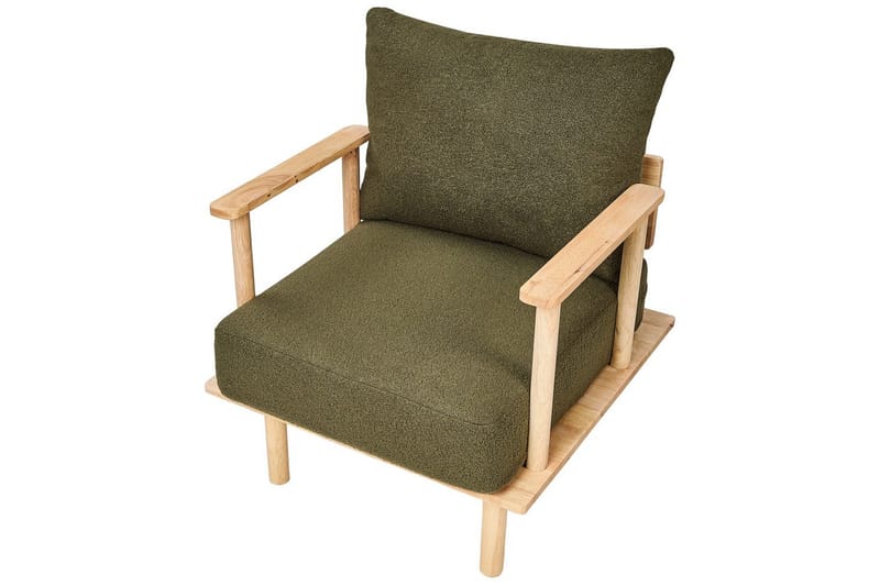 Lænestol Asker - Grønt, lyst træ - Møbler - Stole & lænestole - Lænestole