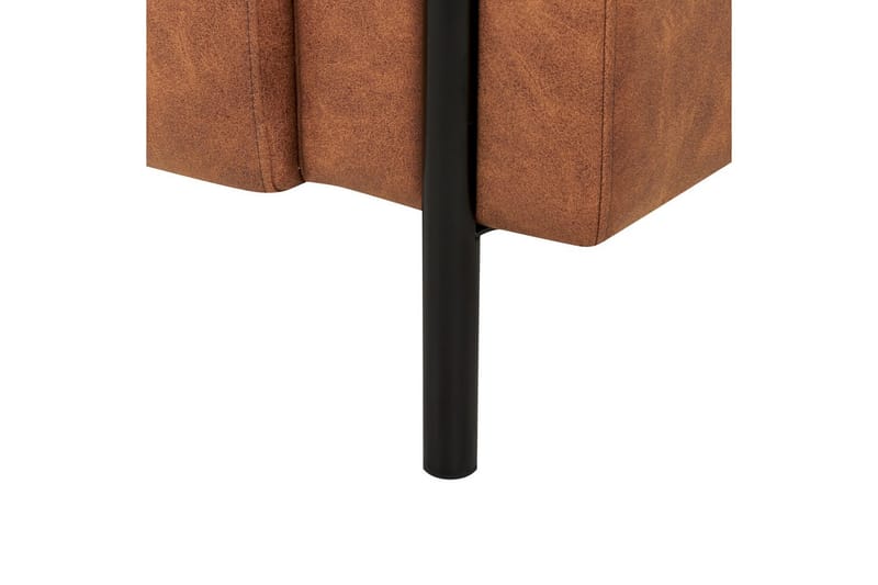 Lænestol Askim - Guldbrun, Sort/Polyester - Møbler - Stole & lænestole - Lænestole