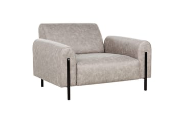 Lænestol Askim - Lys grå, sort/Polyester - Møbler - Stole & lænestole - Lænestole