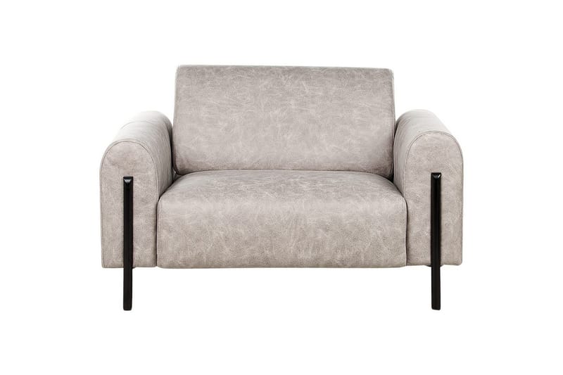 Lænestol Askim - Lys grå, sort/Polyester - Møbler - Stole & lænestole - Lænestole