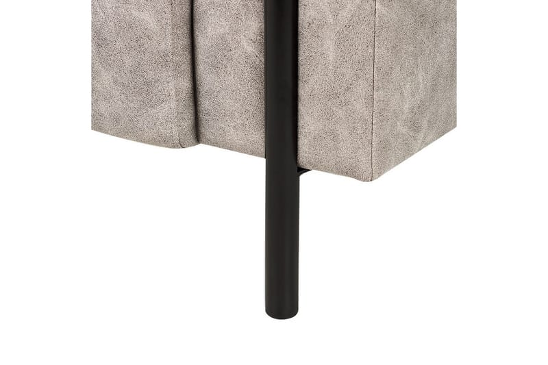 Lænestol Askim - Lys grå, sort/Polyester - Møbler - Stole & lænestole - Lænestole