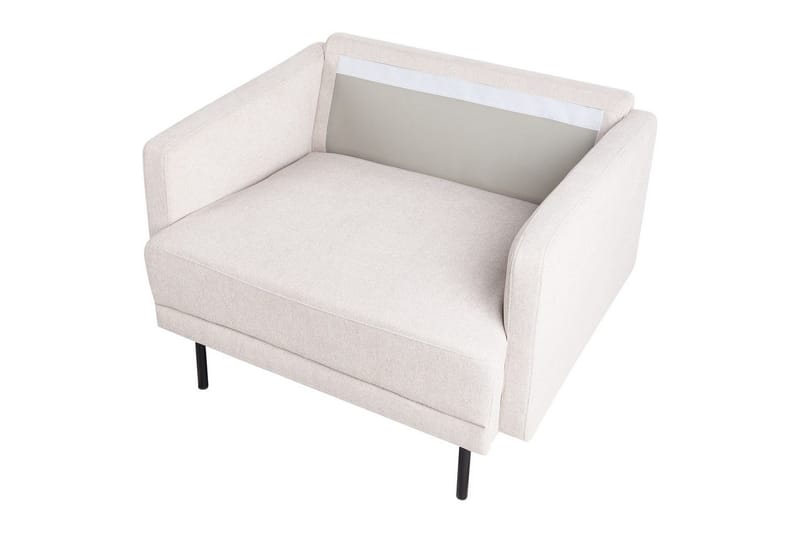 Lænestol Breda - Beige, sort - Møbler - Stole & lænestole - Lænestole