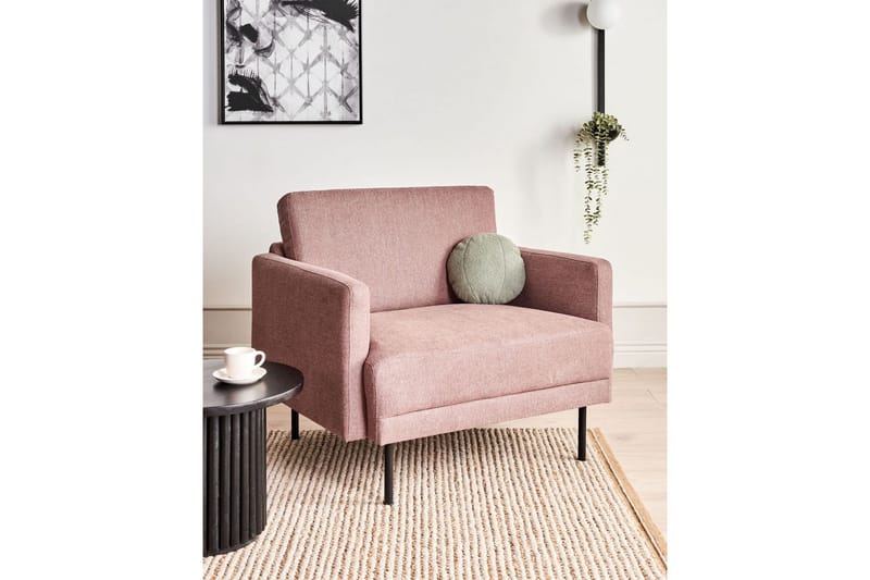 Lænestol Breda - Rosa, Sort - Møbler - Stole & lænestole - Lænestole