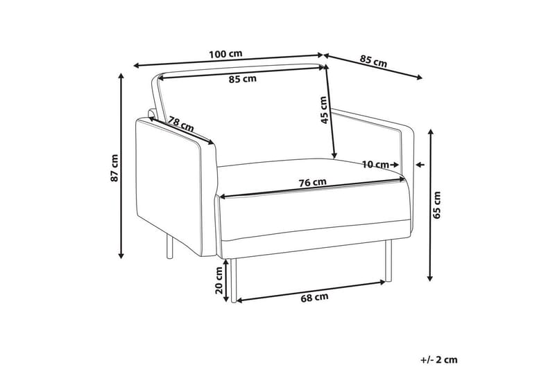 Lænestol Breda - Rosa, Sort - Møbler - Stole & lænestole - Lænestole
