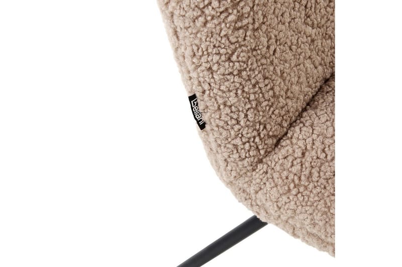 Lænestol Cotulla - Beige, sort/Bouclé, Beige, sort/bouclé - Møbler - Stole & lænestole - Lænestole