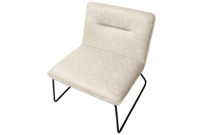 Lænestol Cotulla - Beige/Kunstlæder, Beige/kunstå læder - Møbler - Stole & lænestole - Lænestole