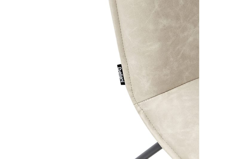 Lænestol Cotulla - Beige/Kunstlæder, Beige/kunstå læder - Møbler - Stole & lænestole - Lænestole