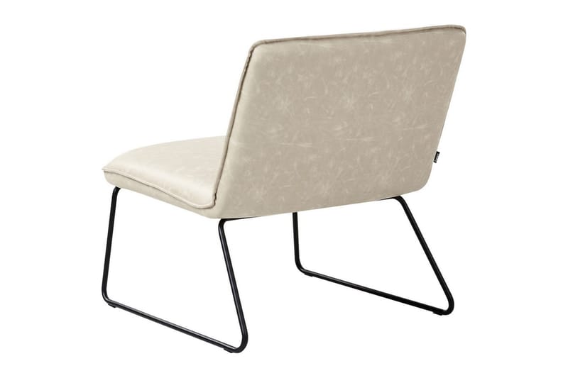 Lænestol Cotulla - Beige/Kunstlæder, Beige/kunstå læder - Møbler - Stole & lænestole - Lænestole