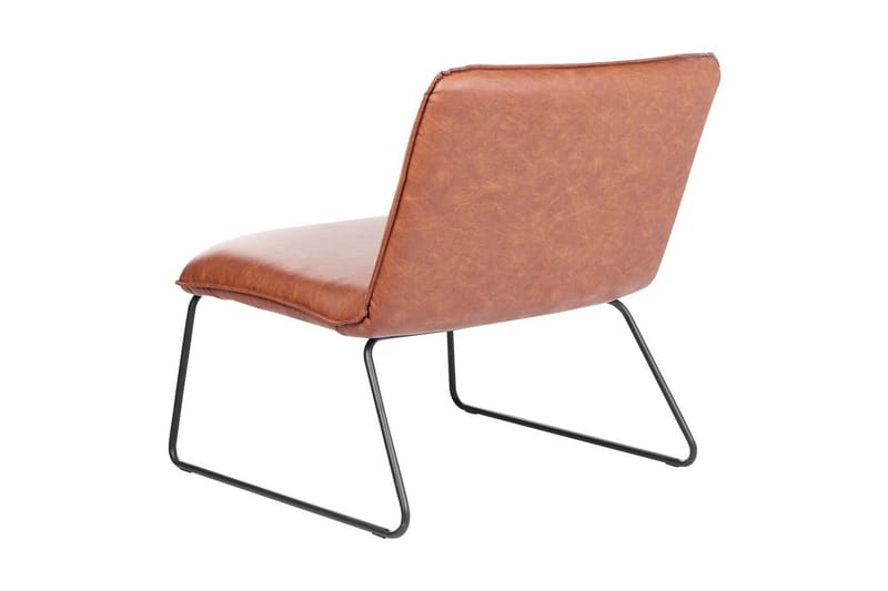 Lænestol Cotulla - Brun/Kunstlæder - Møbler - Stole & lænestole - Lænestole