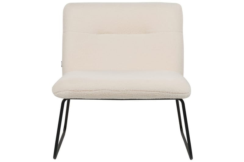 Lænestol Cotulla - Hvid, Sort/Bouclé, Hvid, Sort/bouclé - Møbler - Stole & lænestole - Lænestole