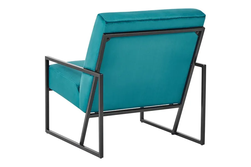 Lænestol Delary - Blå, sort - Møbler - Stole & lænestole - Lænestole