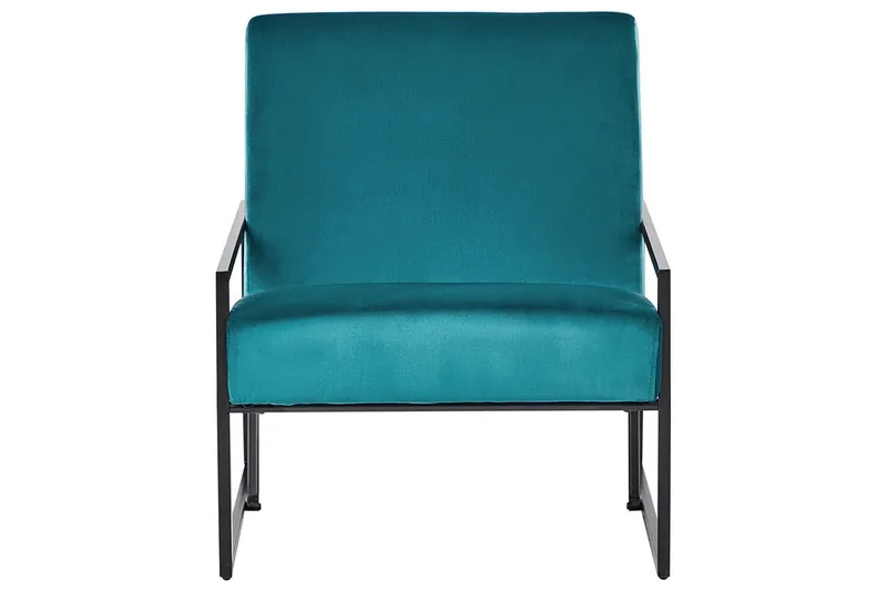 Lænestol Delary - Blå, sort - Møbler - Stole & lænestole - Lænestole