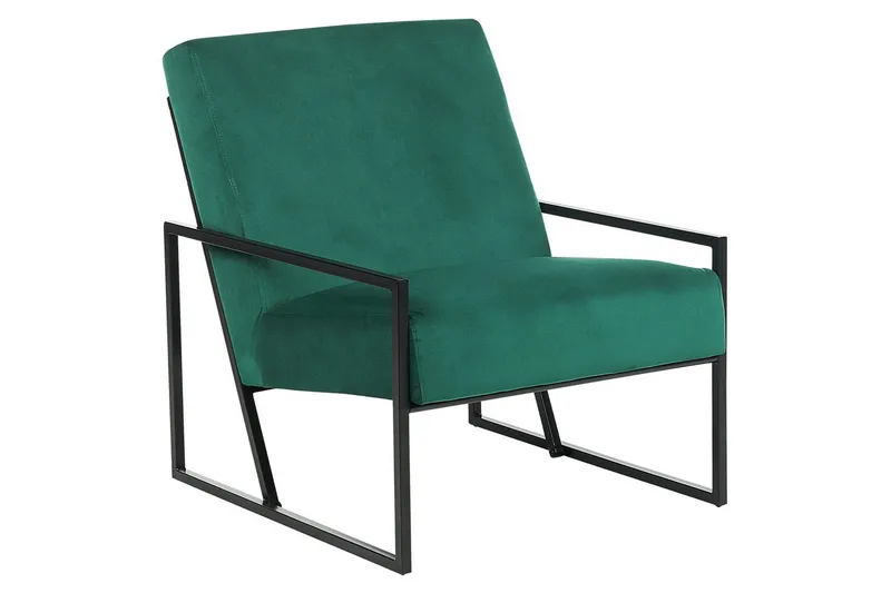 Lænestol Delary - Grøn, sort - Møbler - Stole & lænestole - Lænestole