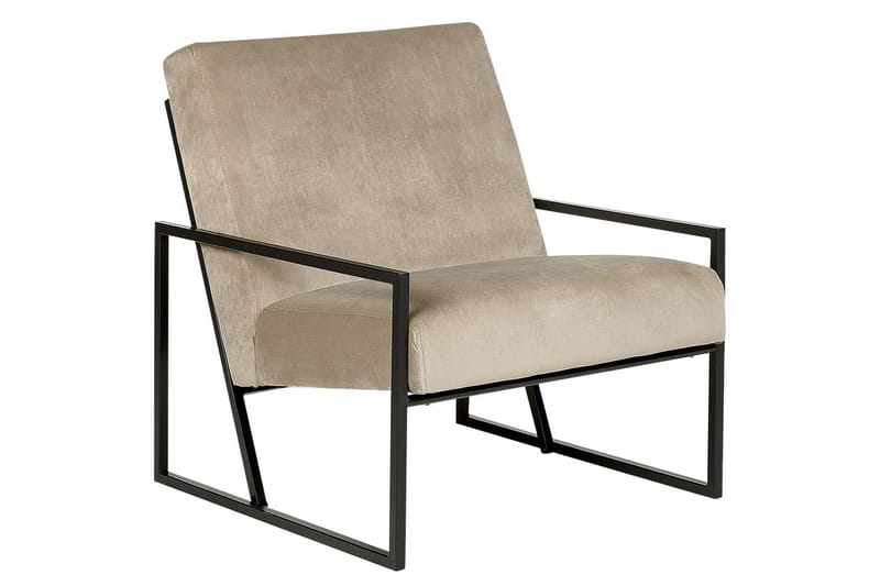 Lænestol Delary, Taupe, sort