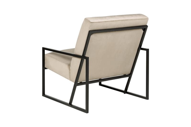 Lænestol Delary - Taupe, sort - Møbler - Stole & lænestole - Lænestole