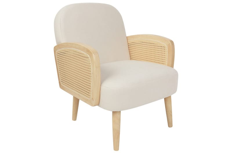 Lænestol Dvenberg, Beige, lyst træ