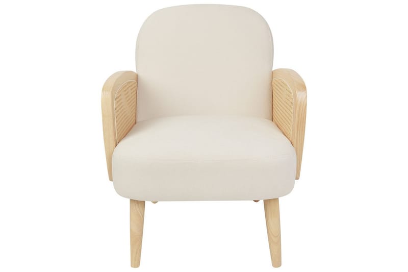 Lænestol Dvenberg - Beige, lyst træ - Møbler - Stole & lænestole - Lænestole