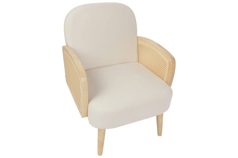 Lænestol Dvenberg - Beige, lyst træ - Møbler - Stole & lænestole - Lænestole