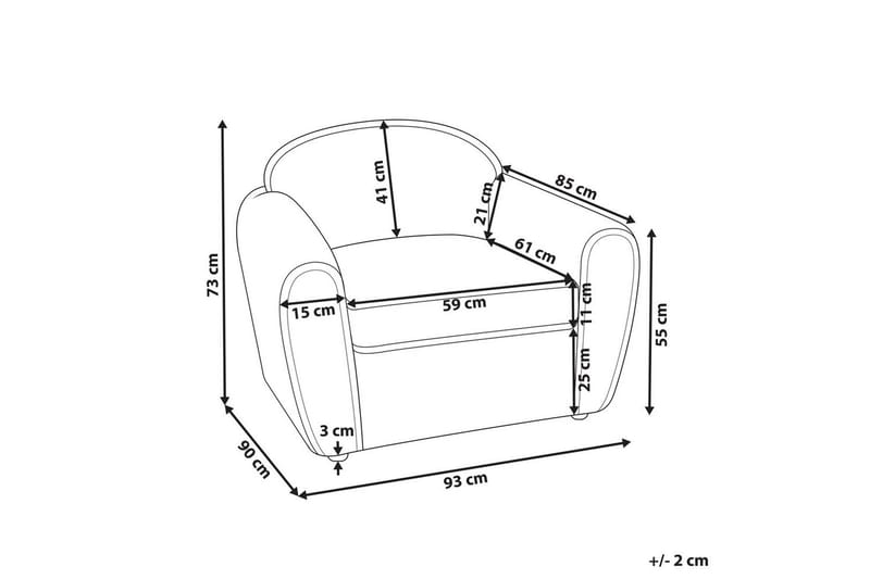 Lænestol Ellede - Beige - Møbler - Stole & lænestole - Lænestole