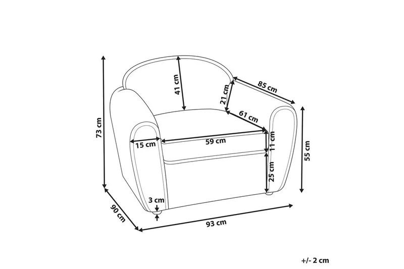 Lænestol Ellede - Grøn - Møbler - Stole & lænestole - Lænestole