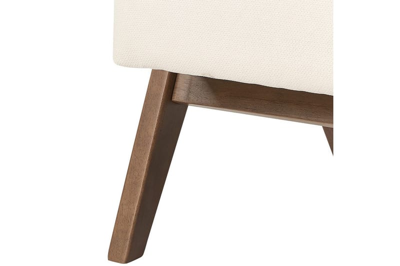 Lænestol Evje - Beige, mørkt træ - Møbler - Stole & lænestole - Lænestole