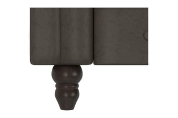Lænestol Felix Antracit, Mikrofiber/Træ/Metal - Antracit, Mikrofiber/Træ/Metal - Møbler - Stole & lænestole - Lænestole - Chesterfield lænestole