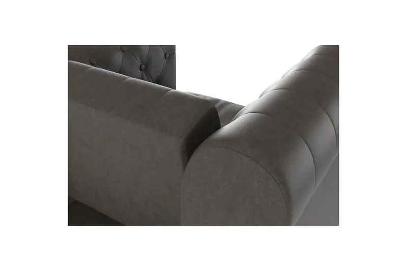 Lænestol Felix Antracit, Mikrofiber/Træ/Metal - Antracit, Mikrofiber/Træ/Metal - Møbler - Stole & lænestole - Lænestole