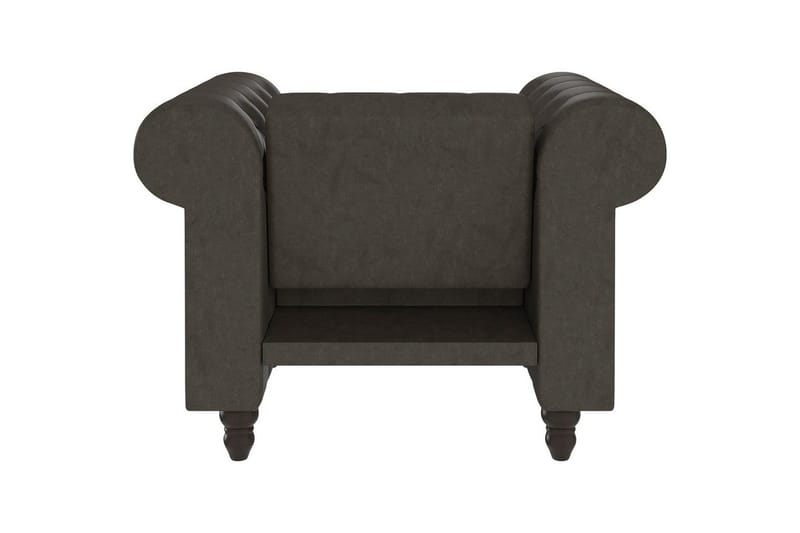 Lænestol Felix Antracit, Mikrofiber/Træ/Metal - Antracit, Mikrofiber/Træ/Metal - Møbler - Stole & lænestole - Lænestole