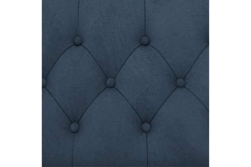 Lænestol Felix Blå, Velour/Træ/Metal - Blå, Velour/Træ/Metal - Møbler - Stole & lænestole - Lænestole