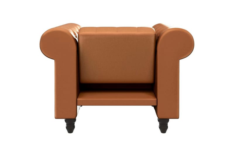 Lænestol Felix Cognac, PU/Træ/Metal - Cognac, PU/Træ/Metal - Møbler - Stole & lænestole - Lænestole
