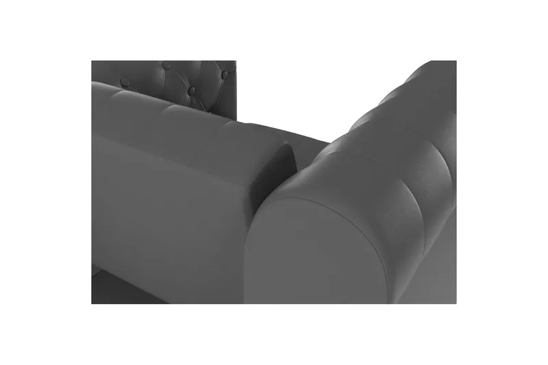 Lænestol Felix Grå, PU/Træ/Metal - Grå, PU/Træ/Metal - Møbler - Stole & lænestole - Lænestole