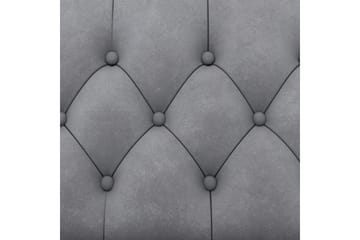 Lænestol Felix Lys Grå, Velour/Træ/Metal - Lys Grå, Velour/Træ/Metal - Møbler - Stole & lænestole - Lænestole - Chesterfield lænestole