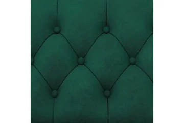 Lænestol Felix Mørkegrøn, Velour/Træ/Metal - Mørkegrøn, Velour/Træ/Metal - Møbler - Stole & lænestole - Lænestole - Chesterfield lænestole