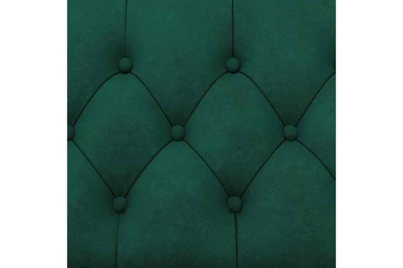 Lænestol Felix Mørkegrøn, Velour/Træ/Metal - Mørkegrøn, Velour/Træ/Metal - Møbler - Stole & lænestole - Lænestole