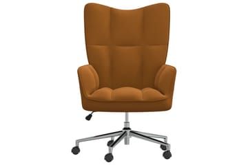 lænestol fløjl brun - Brun - Møbler - Stole & lænestole - Lænestole