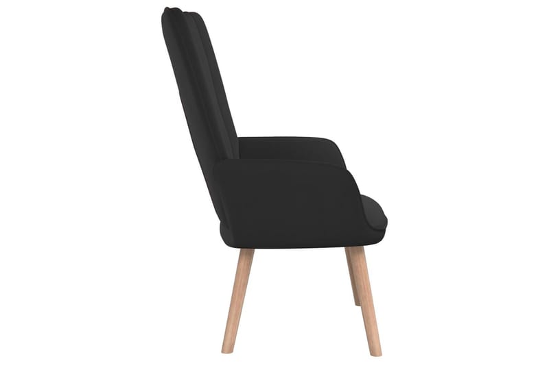 lænestol fløjl sort - Hvid - Møbler - Stole & lænestole - Lænestole