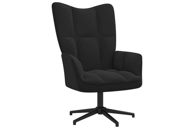 lænestol fløjl sort - Sort - M�øbler - Stole & lænestole - Lænestole