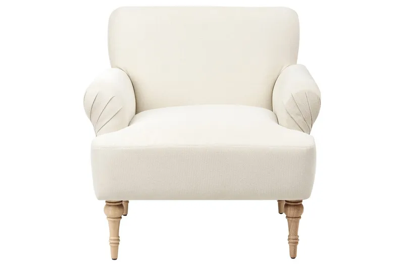 Lænestol Fredros - Beige, lyst træ - Møbler - Stole & lænestole - Lænestole