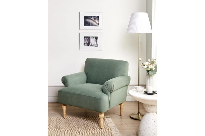 Lænestol Fredros - Grønt, lyst træ - Møbler - Stole & lænestole - Lænestole