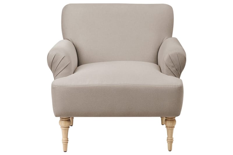 Lænestol Fredros - Taupe, lyst træ - Møbler - Stole & lænestole - Lænestole