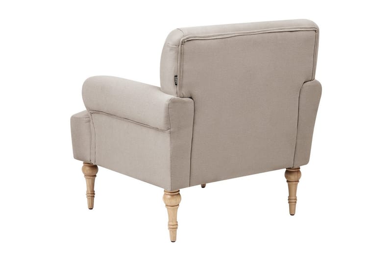 Lænestol Fredros - Taupe, lyst træ - Møbler - Stole & lænestole - Lænestole