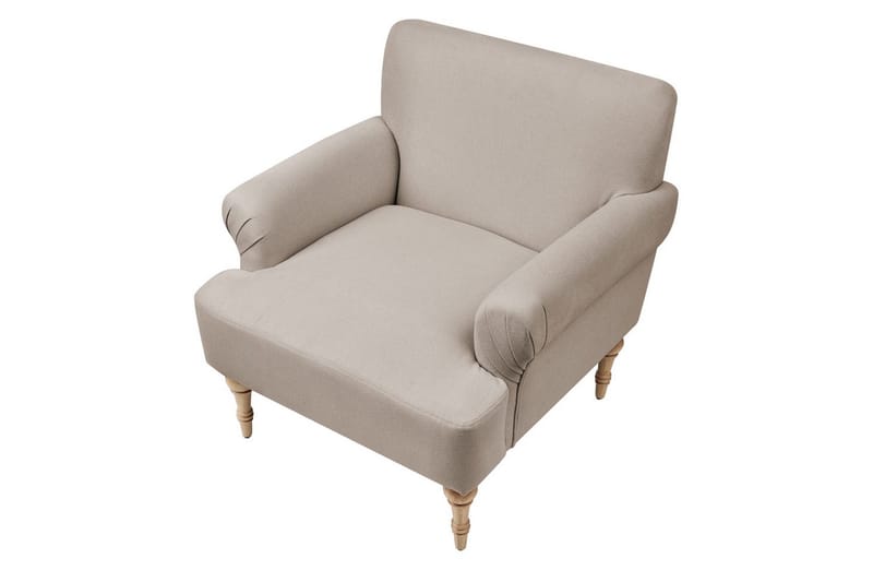 Lænestol Fredros - Taupe, lyst træ - Møbler - Stole & lænestole - Lænestole