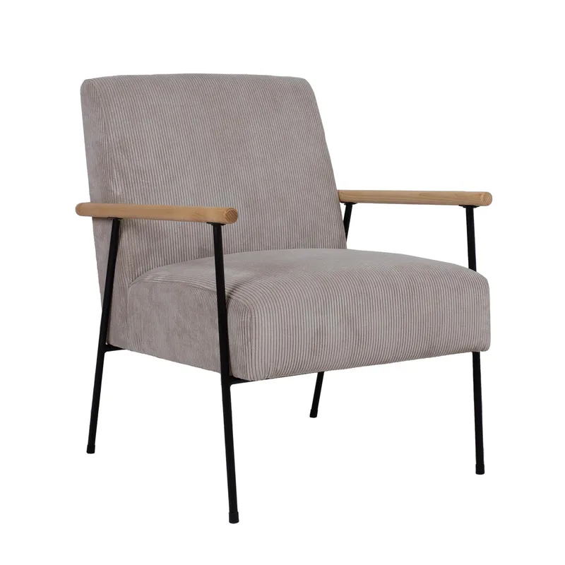 Lænestol HOME4YOU Jade 63x75,5x85,5 cm Gråbeige, Gråbeige