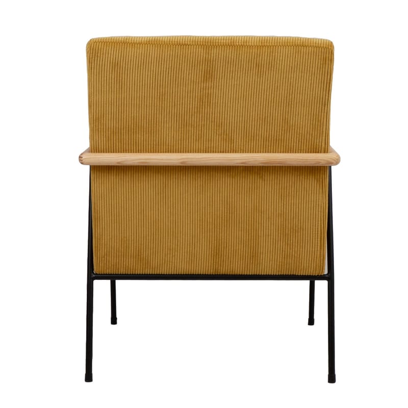 Lænestol HOME4YOU Jade 63x75,5x85,5 cm Gul - Gul - Møbler - Stole & lænestole - Lænestole